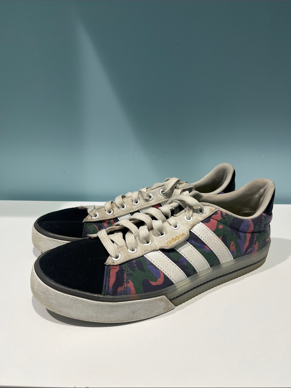 Adidas Low-Top Sneakers in Black & Camo